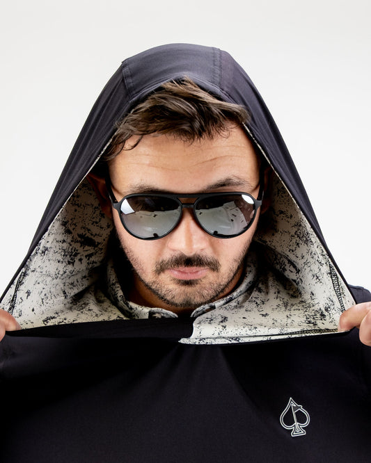 Performance Golf Hoodie - White Noise